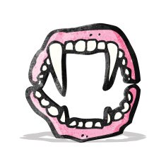 vampire teeth cartoon