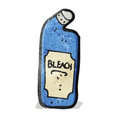 cartoon bleach bottle