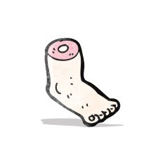 gross severed foot cartoon N2