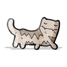 funny cartoon cat N34