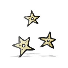 cartoon ninja stars