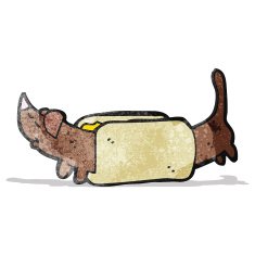 cartoon hotdog N2