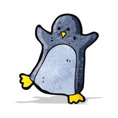 Cute cartoon penguin N3