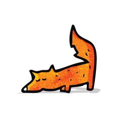 Cartoon little fox N2