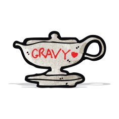 cartoon gravy boat