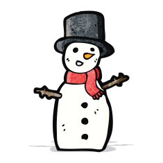 traditional snowman