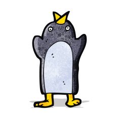 Cute cartoon penguin N7