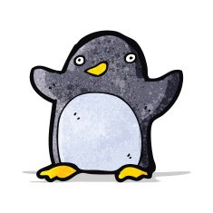 Cute cartoon penguin N8