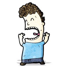 cartoon screaming man N4