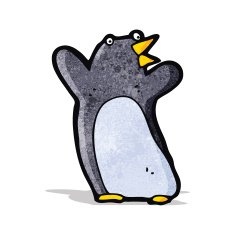 funny cartoon penguin N2