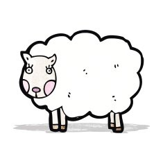 Cartoon Sheep N22