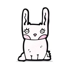 cartoon pink rabbit N9