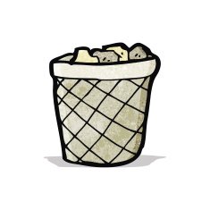 cartoon waste paper basket N3