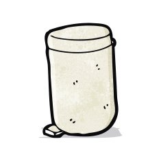 cartoon kitchen bin