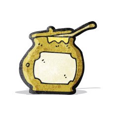 cartoon honey pot