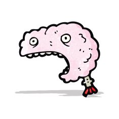 gross cartoon brain