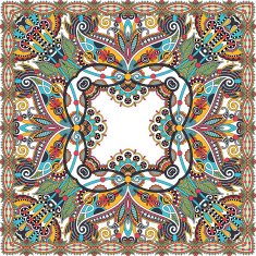 Traditional ornamental floral paisley bandanna N74