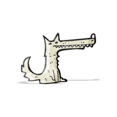 Cartoon Wolf N30