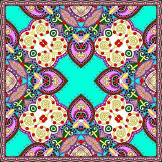 Traditional ornamental floral paisley bandanna N78