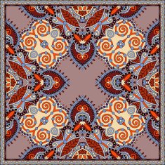 Traditional ornamental floral paisley bandanna N79