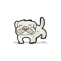 cartoon little dog N17