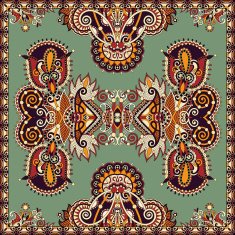 Traditional ornamental floral paisley bandanna N94