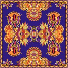 Traditional ornamental floral paisley bandanna N96