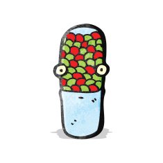 cartoon painkiller pill N3