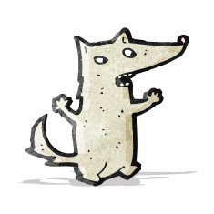 Cartoon Wolf N33