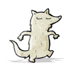 Cartoon Wolf N35