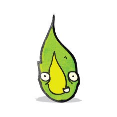 cartoon green flame N7