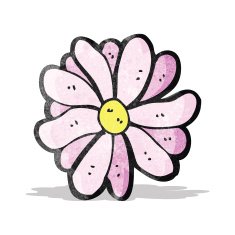cartoon flower N68