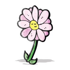 cartoon flower N69