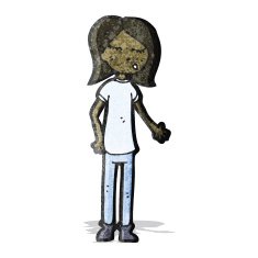 cartoon teenager