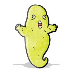 cartoon spooky ghost N23