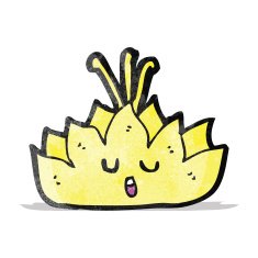 cartoon lotus flower character N2