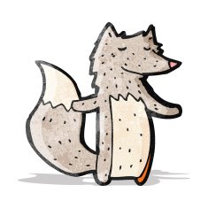 Cartoon Wolf N36