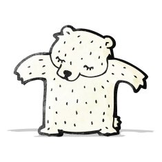 Cartoon Polar Bear N33