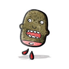 gross severed head cartoon N4