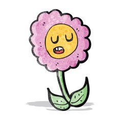 cartoon flower N70