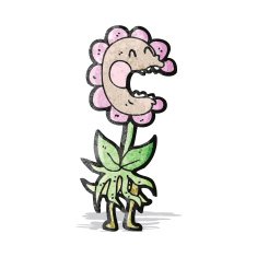 cartoon flower N72