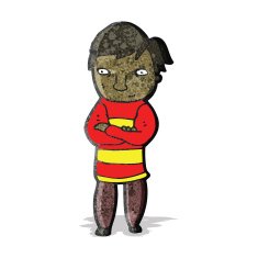 cartoon nervous man N6