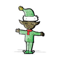 Cartoon Christmas Elf N33