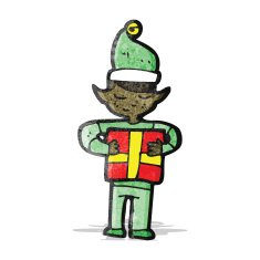 Cartoon Christmas Elf N35