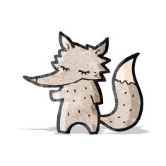 Cartoon Wolf N39