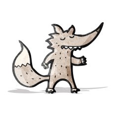 Cartoon Wolf N43