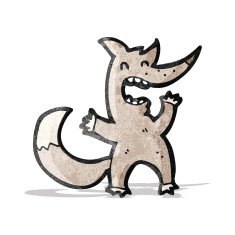 Cartoon Wolf N44