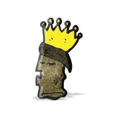 cartoon king's head