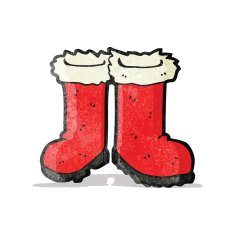 cartoon santa claus boots N2