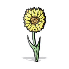 cartoon flower N74
